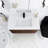 36'' Wall-Mounted Bathroom Vanity with Integrated Solid Surface Sink-344671224