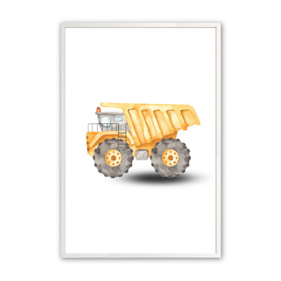 Jolivue " Yellow Dump Truck " Painting Print