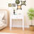 White Nightstand with Drawer