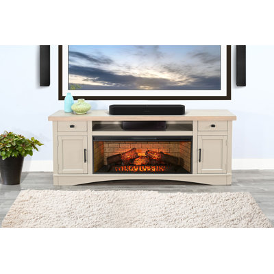 Sunny Designs 78" Media Console With Electric Fireplace