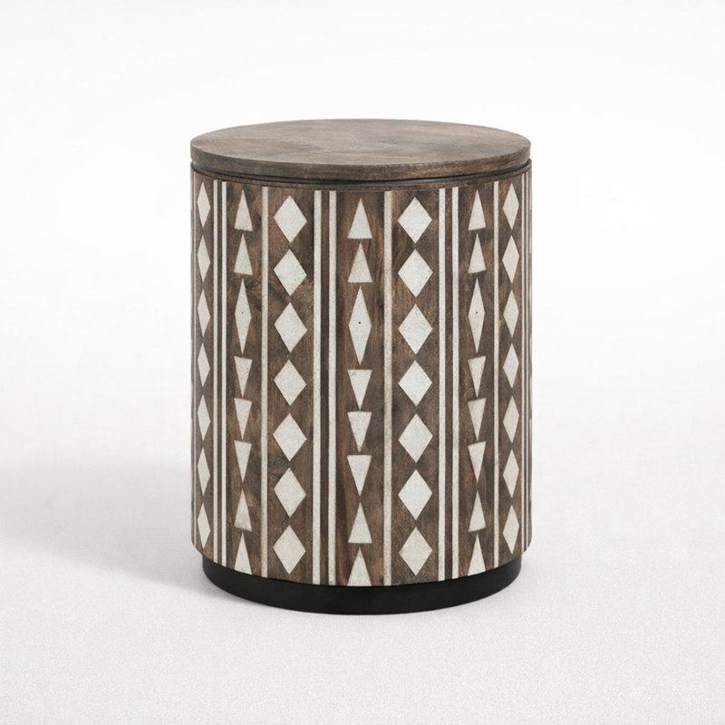 Table de bout en bois massif Treton