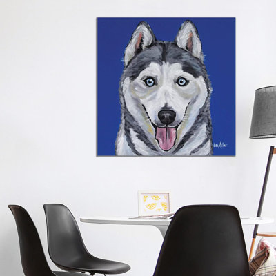 Husky - Leia by Hippie Hound Studios - Wrapped Canvas Print