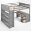 Lit mezzanine avec bureau intégré et rangement-1919650964-1919650955