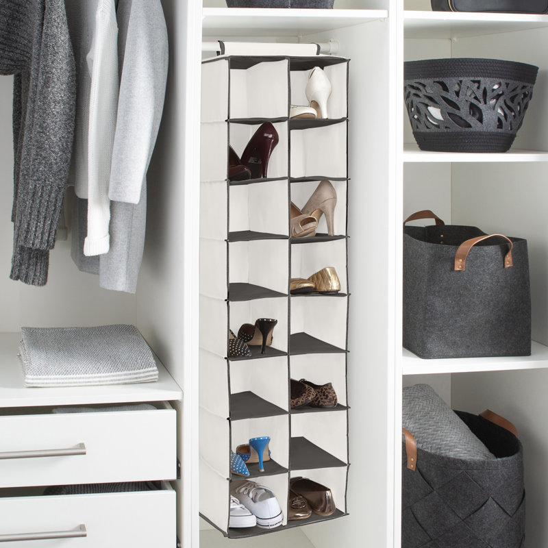  Range-chaussures 16 poches en cachemire