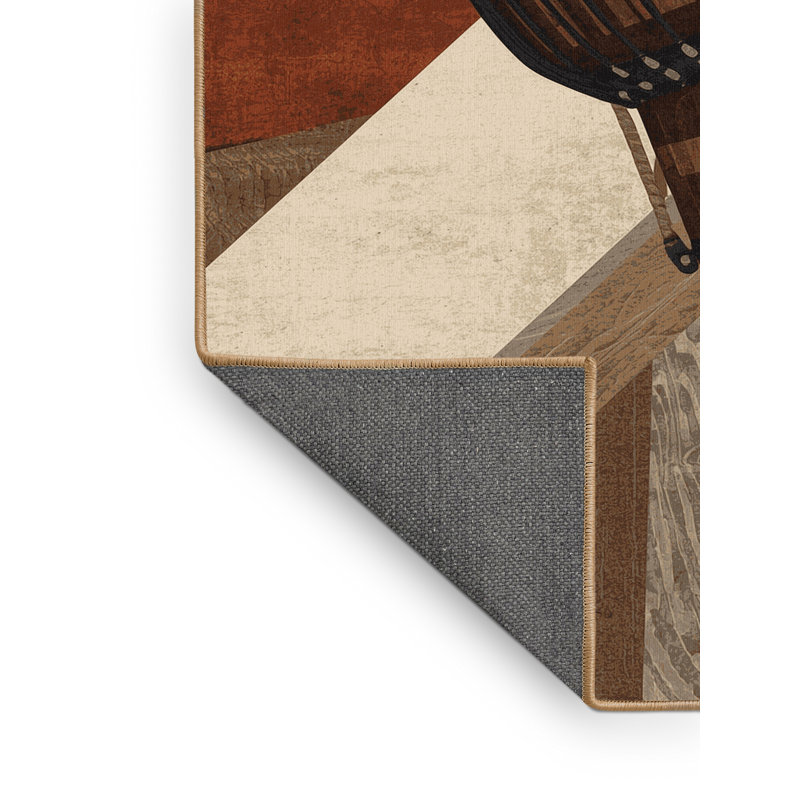Tapis brun moelleux moelleux et moelleux Schroeders, 4x6