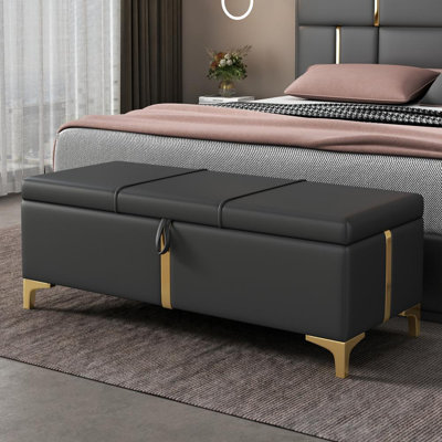 Banc de rangement rembourré Manrey