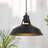 Industrial Pendant Light Lift Pipe Pulley Ceiling Fixture, Adjustable Height Plug In Hanging Lamp With Switch, Black