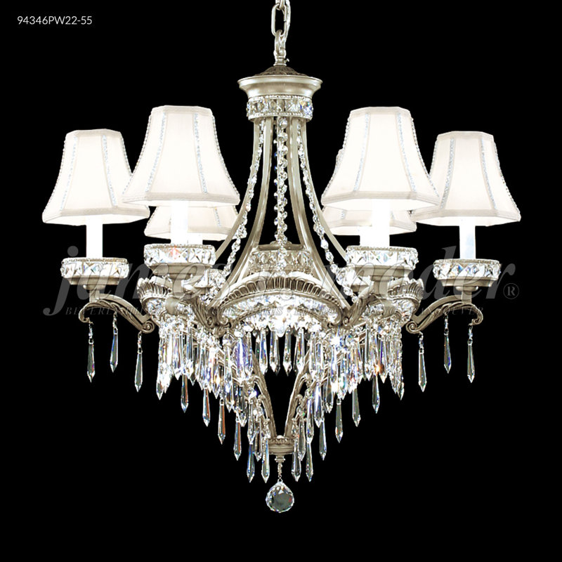 Lustre 6 lumières Dynasty, Étain, Strass Swarovski