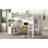 Metal Queen Size Loft Bed with Wardrobe And L-shaped Desk-2143120934