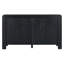 Buffet 4 portes pour la maison. Inter spacieux avec tablettes réglables. Buffet à finition vieillie. Rangement. Matériaux durables. Repose-pieds à-1139897939-1139897941