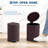 Round Small Trash Can with Soft Close Lid and Foot Pedal, Bathroom Wastebasket-135594769