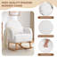 Chaise berçante rembourrée avec repose-pieds Teddy-1783857050