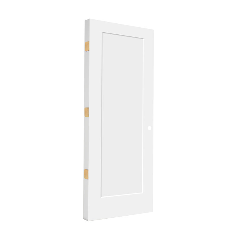 (Avec serrure et trous de charnières) Porte intérieure moulée pré-percée 1 panneau, Oui, 28 po x 80 po