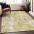 Premium Machine Washable Prisco Gold Rug-1524673022