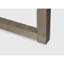 Banc repose-pieds rectangulaire de 27 pouces de large, repose-pieds en tissu d'aspect lin beige avec structure en bois massif, banc rembourré pour le salon, la chambre à coucher, le vestibule