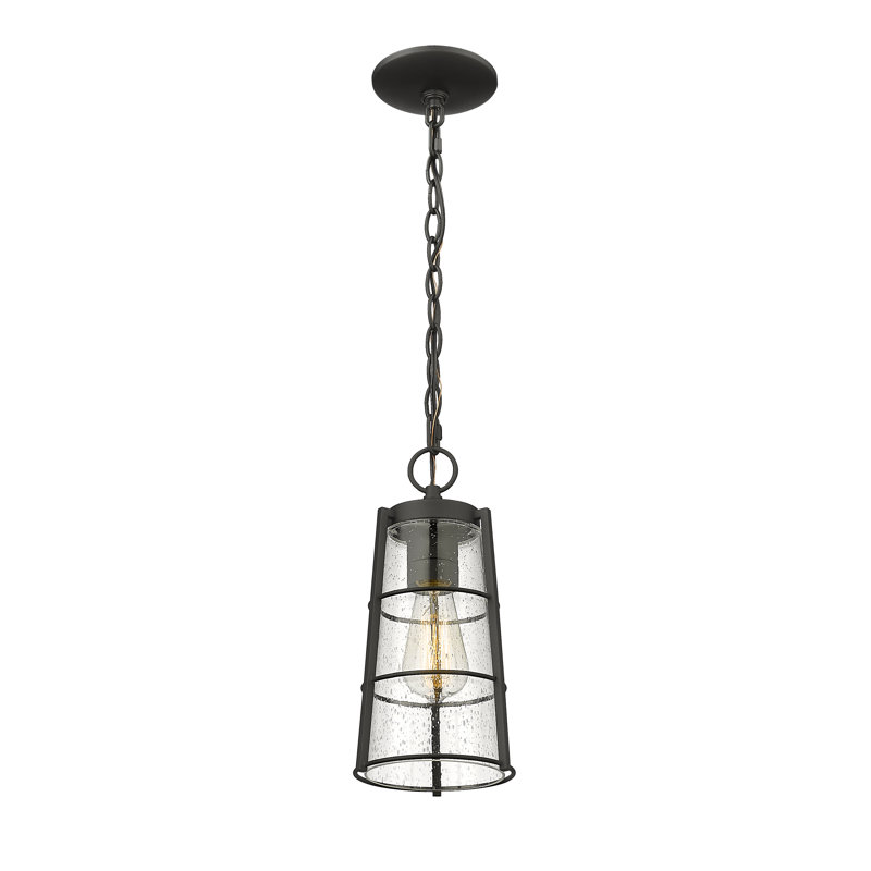 Charli Outdoor Hanging Lantern, 16.25" H x 6" W x 6" D