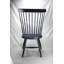 Chaise d'appoint à dossier Windsor en bois massif bleu marine Shaylinn