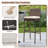 Bocephus Outdoor 30'' Bar Stool with Cushion