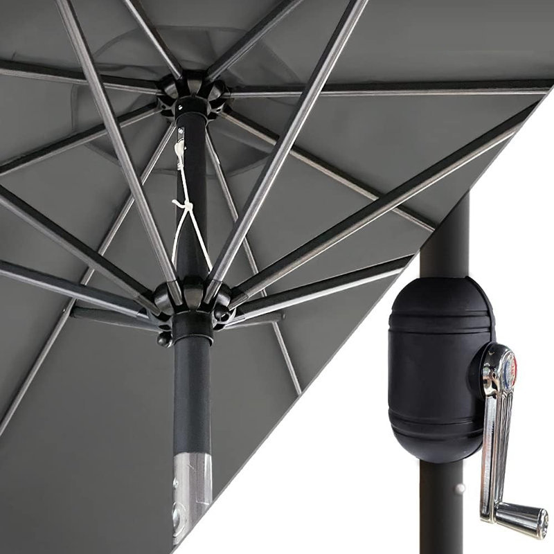270cm Beach Parasol, Grey