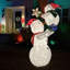 L'allée des fêtes de 6 pi Décoration de bonhomme de neige avec lumières DEL