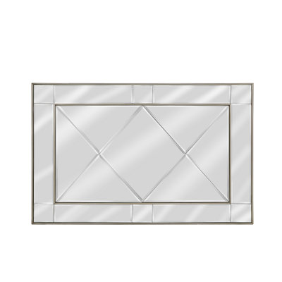 Bebington 130cm Geo Wall Mirror for Living Room Decor, Rectangle Wall Mirror