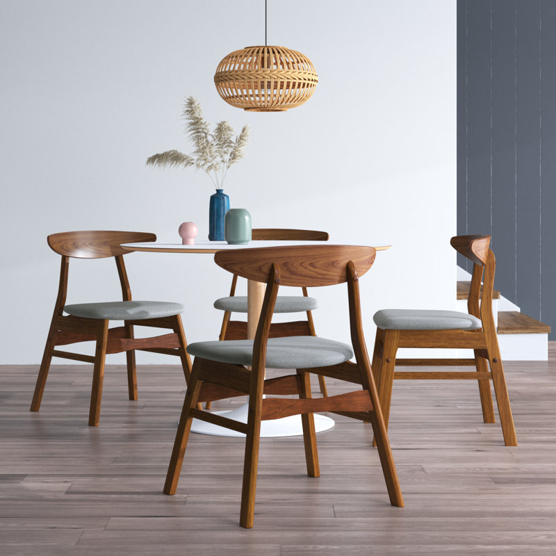 Ensemble de 4 chaises d'appoint Lucia, Gris
