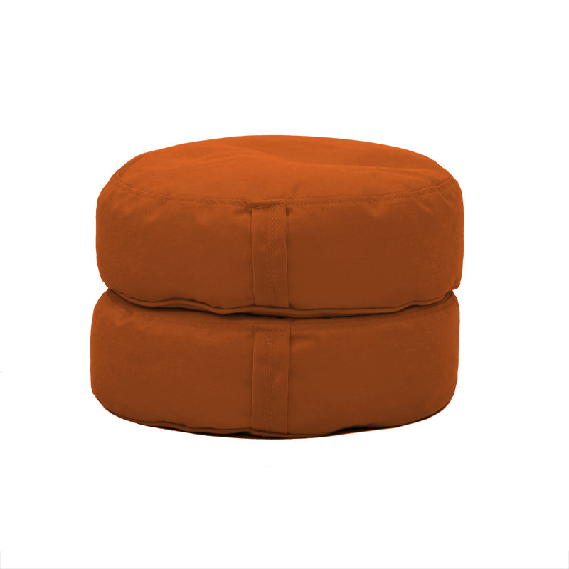 Coussin à billes rond 16 po Element, Orange brûlé
