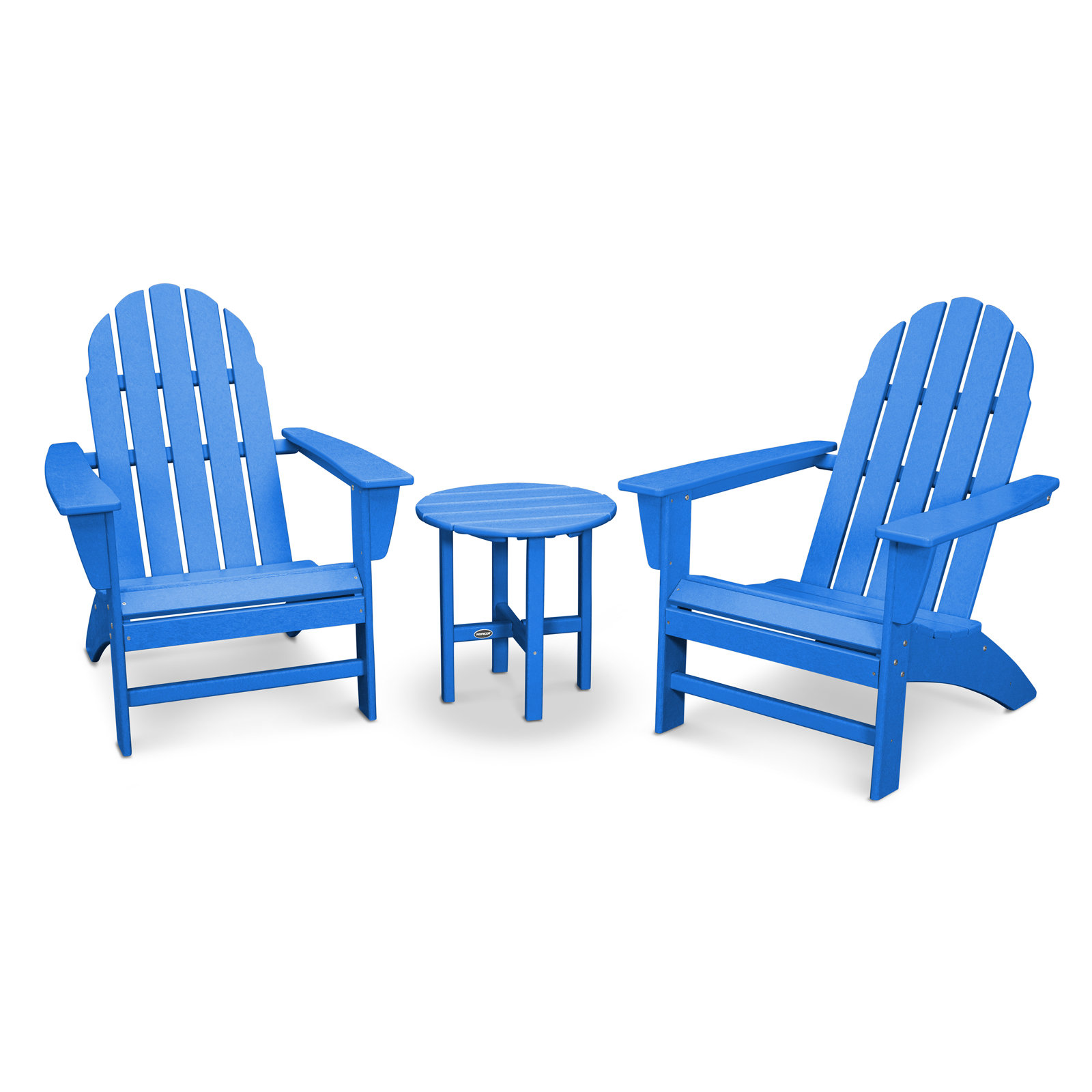 POLYWOOD® Vineyard 2-Person Patio Seating Group, Pacific Blue