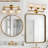 3-Light Dimmable Textured Bathroom Vanity Light ETL Certified
