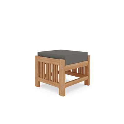 Crider Summer Teak Outdoor Ottoman