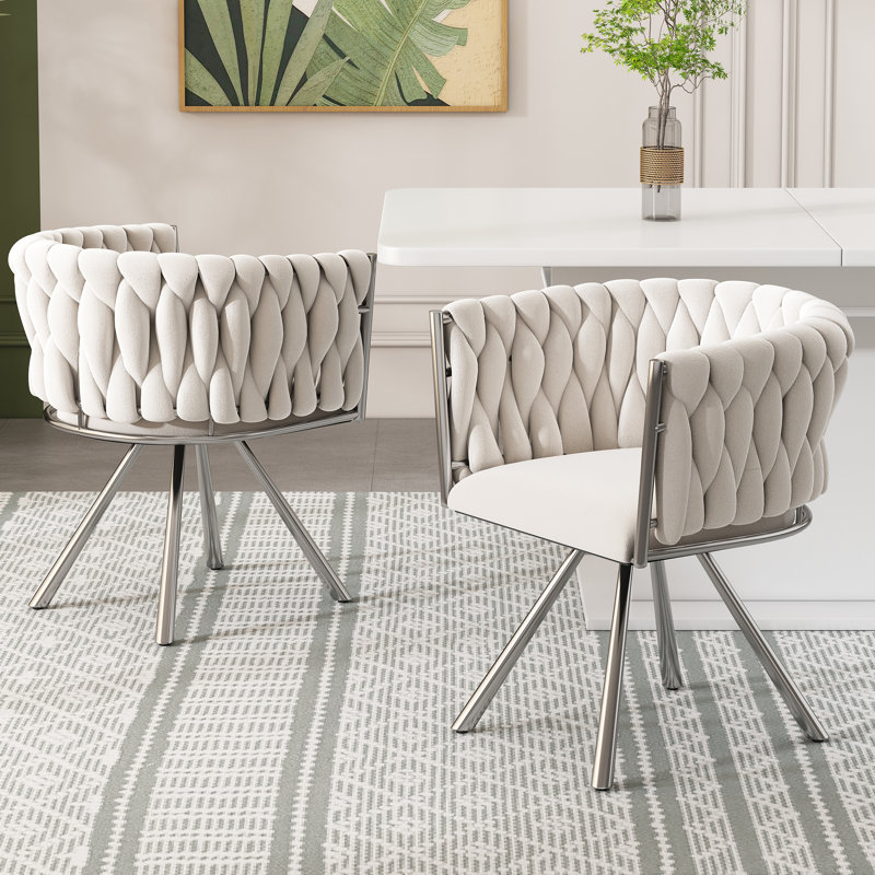 Upholstered Swivel Accent Chair, Beige