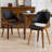 Modern Faux Leather Dining Chairs,Wood Side Chairs with Solid Wood Legs-599750283