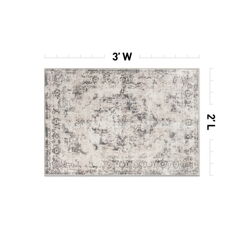 Tapis lavable antidérapant Transition, Rectangulaire 2 pi x 3 pi