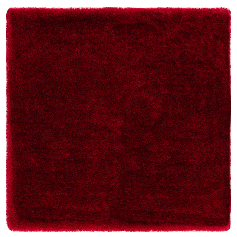 Shortt Shag Hand Tufted Performance Solid Color Rug, Square 8'