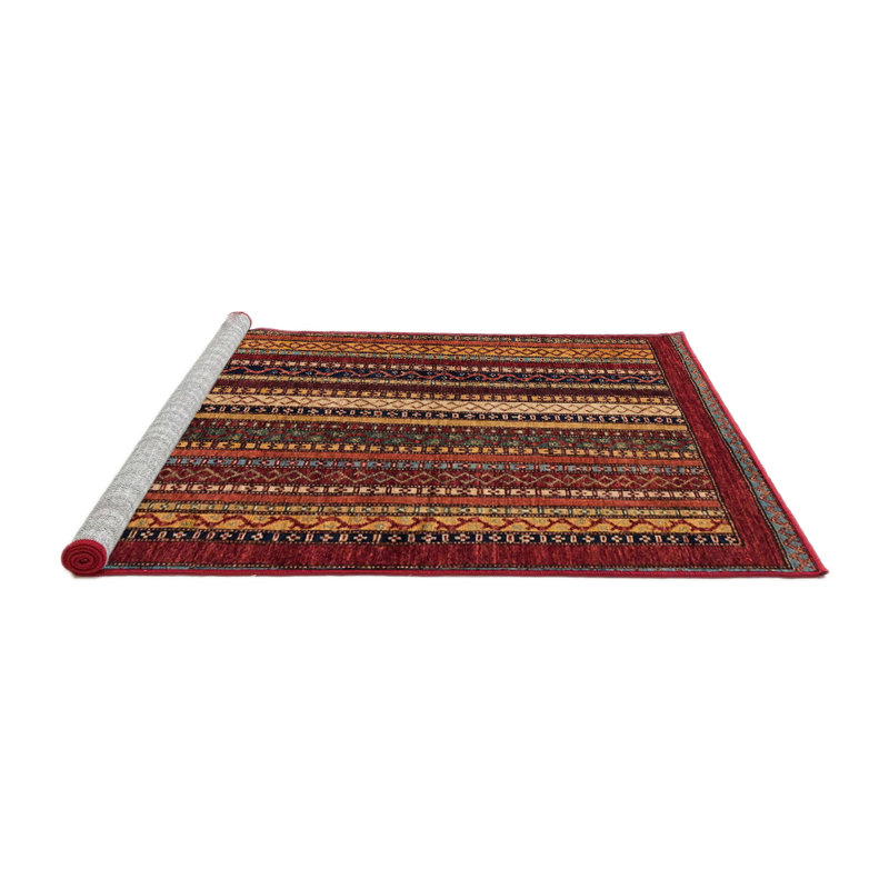 Striped Indoor Rug, Round 7'