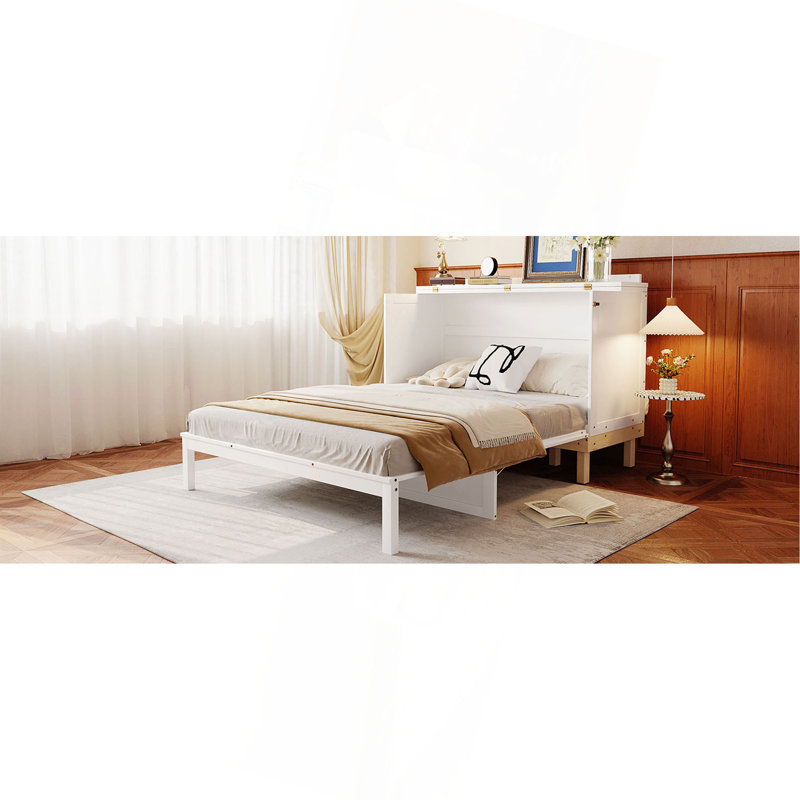 Grand lit escamotable Premium, Blanc