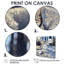 «Icey Four-Leaf Clover Snow Landscape - Leaves», art mural-837683481-837683485