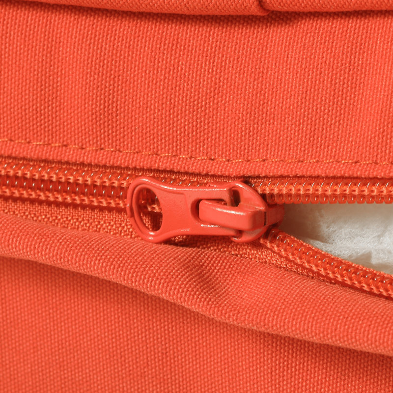 Outdoor Chair Cushion with Double Welt 20" x 19.5" x 4", Orange