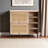 Baxton Studio Malcolm Mid-Century Modern Oak Brown Wood Shoe Cabinet With Flipper Doors