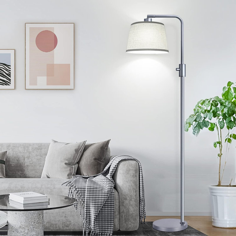 Godbeare 65'' Arched Floor Lamp, Gray