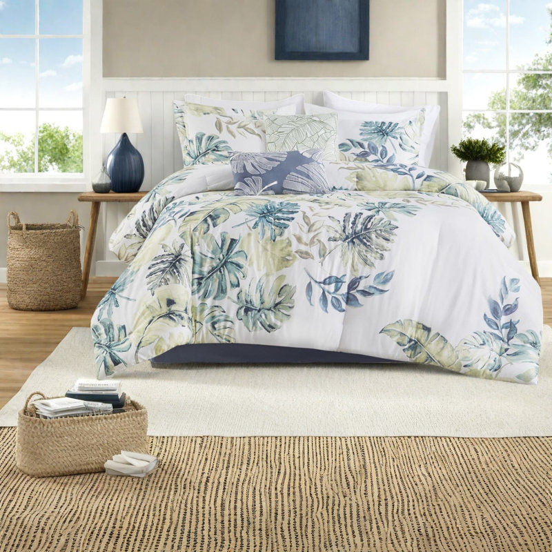 Ensemble de literie en coton 6 pièces Coastal