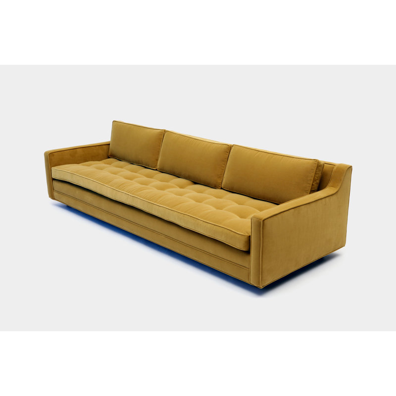 Sofa, Aged Velvet Citron
