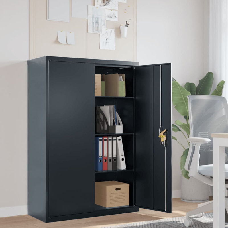 Marielos 2 -Door Storage Cabinet, Anthracite