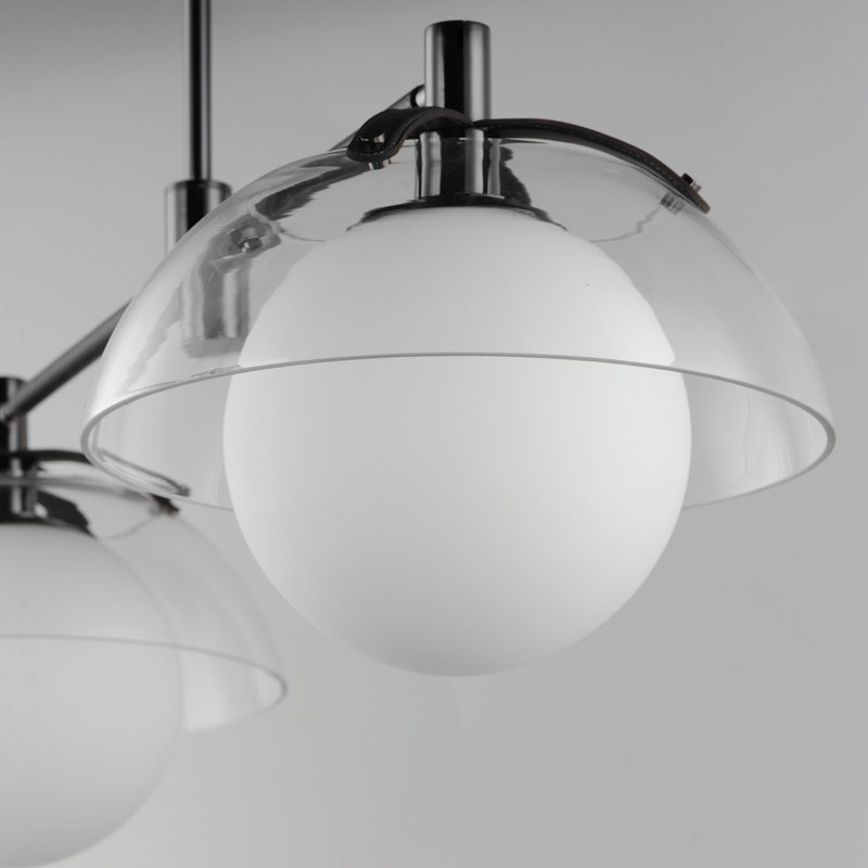 Domain 2 - Light Pendant, Black Chrome, Clear