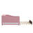 Pink Fleece Daybed With Led And Collapsible Trundle - Portable Convenient Upholstered In Soft Cozy-6654891-6654890