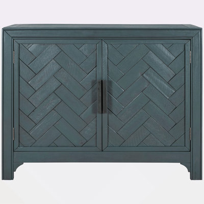 40'' Modern Cabinets With Unique Design Doors With 1 Adjustable Shelves,Suitable For Multiple Rooms Such As Living Room And Study Room