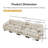 Compression Modular Chenille Sofas, Modern 4 Seater For Home