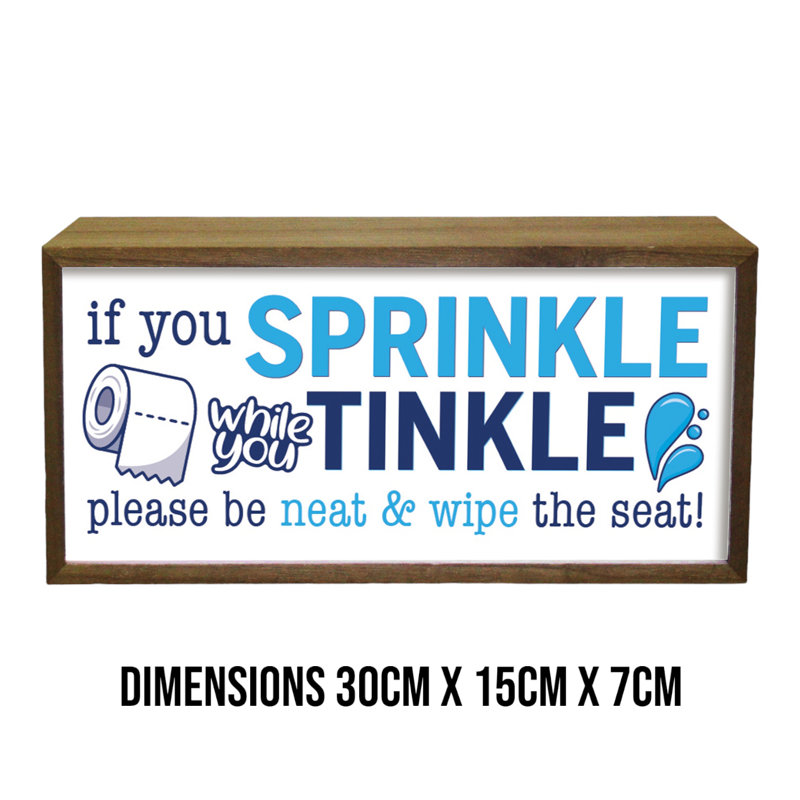 Nilla Sprinkle Tinkle 15" LED Sign