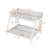 Metal Bunk Bed with Ladders and Guardrails and Slats-1709101776