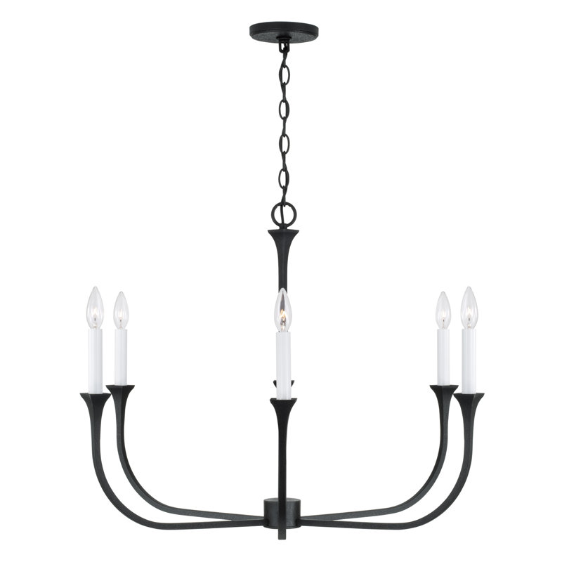 Lustre classique / traditionnel à 6 lumières à intensité variable Decklan